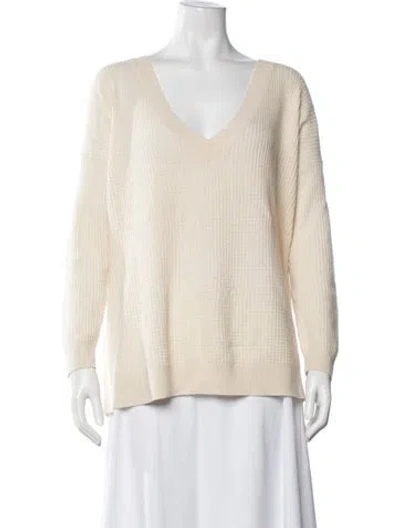 Pre-owned Hatch V-neck Sweater In Neutral