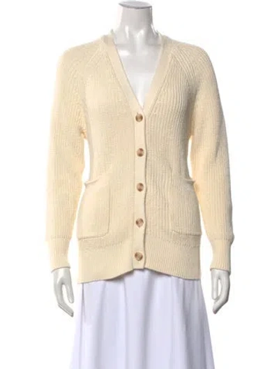 Pre-owned Hatch V-neck Sweater In Neutrals