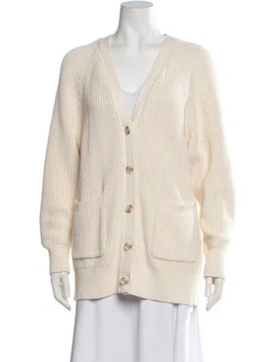 Pre-owned Hatch V-neck Sweater In Neutrals