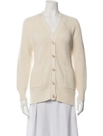 Pre-owned Hatch V-neck Sweater In Neutrals