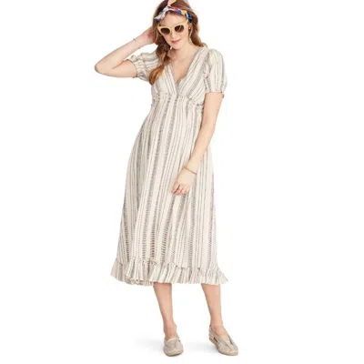 Hatch Women's Amelia Cotton Gauze Maternity Dress In Beige In Gray