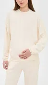 Hatch The Dina Boucle Sweatshirt Ivory In Multi