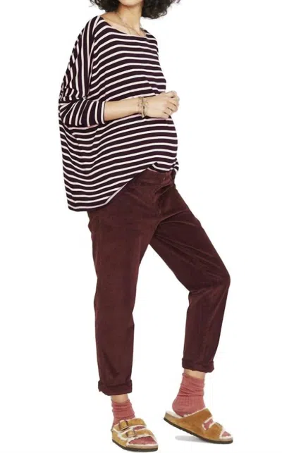 Hatch Women's The Zuri Pant In Wine In Burgundy