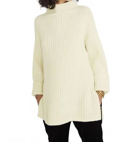 Hatch Women's The Cabin Sweater In Vanilla In Beige
