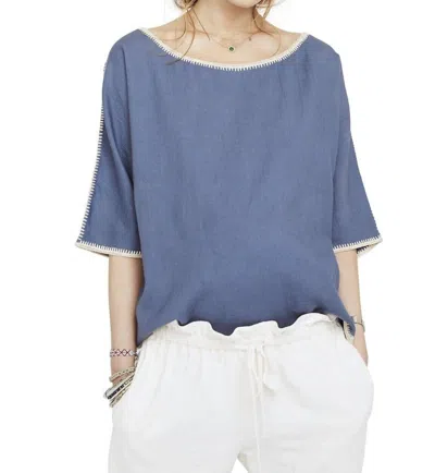 Hatch Women's The Luna Top In Blue In Multi