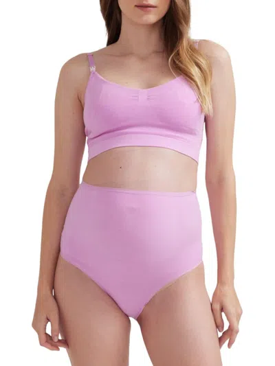 Hatch Women's The Seamless Maternity Postpartum Briefs In Orchid