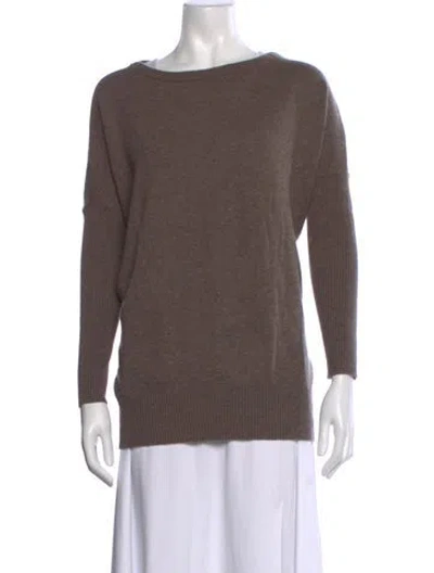 Pre-owned Hatch Wool Crew Neck Sweater In Brown