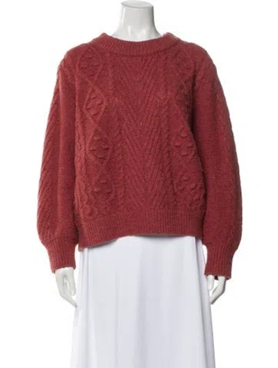 Pre-owned Hatch Wool Crew Neck Sweater In Red