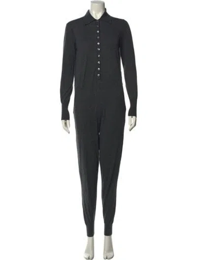 Pre-owned Hatch Wool Jumpsuit In Gray