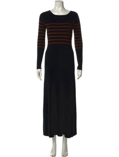 Pre-owned Hatch Wool Long Dress In Black