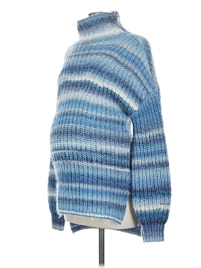 Pre-owned Hatch Wool Pullover Sweater In Blue