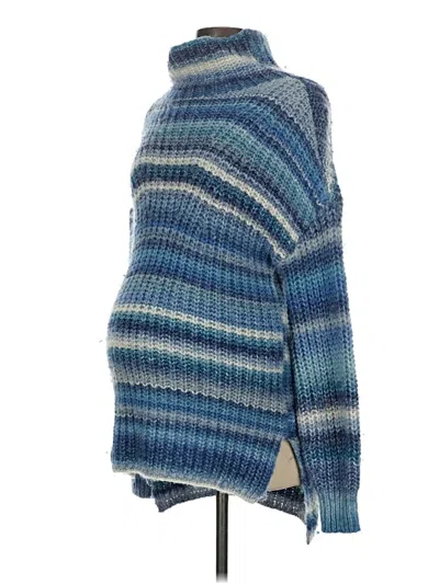 Pre-owned Hatch Wool Pullover Sweater In Blue