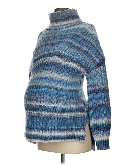 Pre-owned Hatch Wool Pullover Sweater In Blue