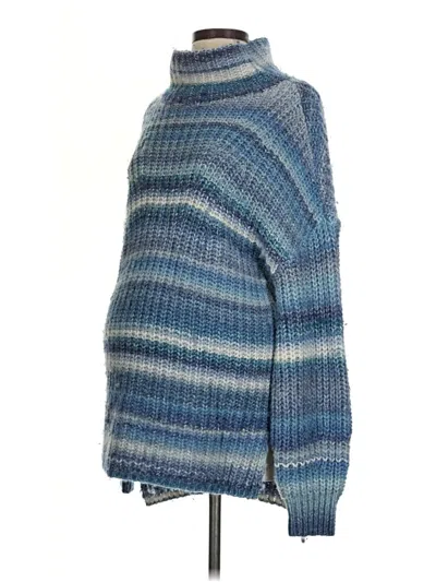 Pre-owned Hatch Wool Pullover Sweater In Blue
