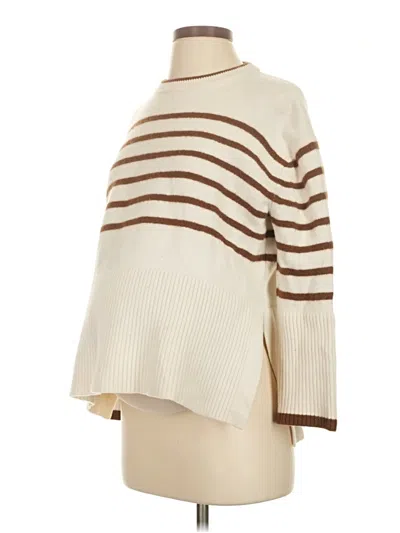 Pre-owned Hatch Wool Pullover Sweater In White