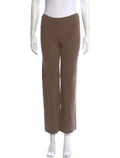 Pre-owned Hatch Wool Straight Leg Pants In Brown