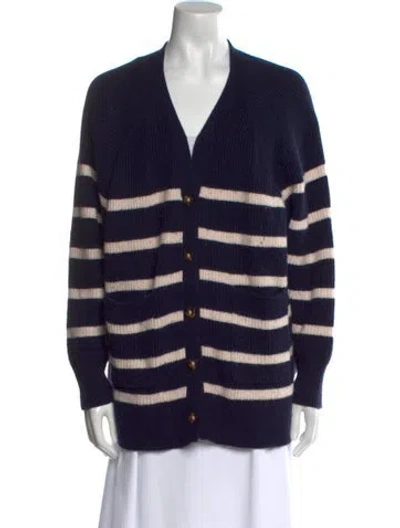 Pre-owned Hatch Wool Striped Sweater In Blue