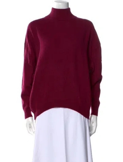 Pre-owned Hatch Wool Turtleneck Sweater In Burgundy