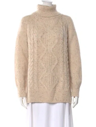 Pre-owned Hatch Wool Turtleneck Sweater In Neutral