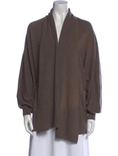 Pre-owned Hatch Wool V-neck Sweater W/ Tags In Brown