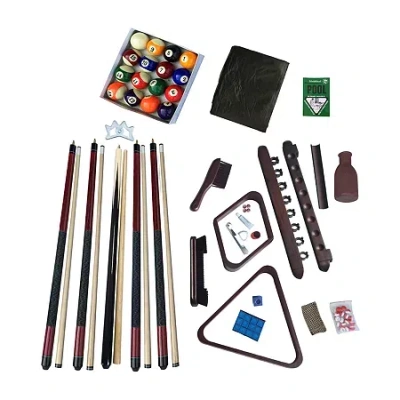Hathaway Deluxe Billiards Pool Accessory Kit In Brown