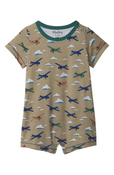 Hatley Babies'  Airplanes Romper In Swamp