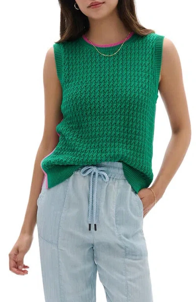 Hatley Arcadia Cruz Cotton Sweater Vest In Green