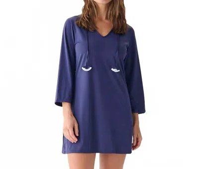 Hatley Beach Mini Dress In Patriotic Blue
