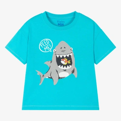 Hatley Babies' Boys Blue Cotton Shark T-shirt