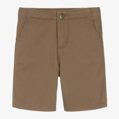 Hatley Kids' Boys Brown Cotton Twill Shorts