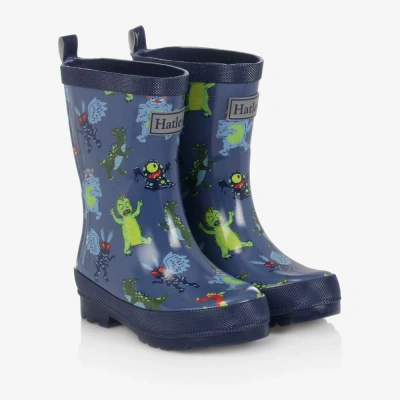 Hatley Babies' Boys Creepy Creatures Rain Boots In Blue