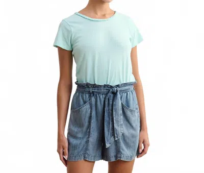 Hatley Braided Neck Tee In Aqua In Blue