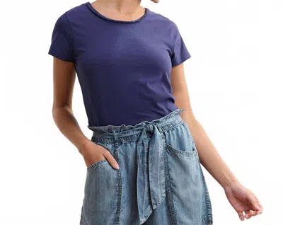 Hatley Braided Neck Tee In Patriot Navy In Blue