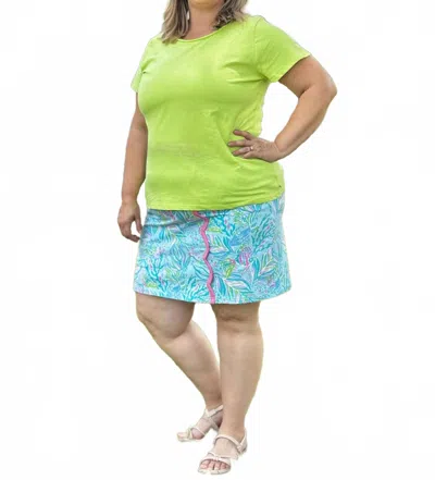Hatley Braided Neck Tee In Sharp Green