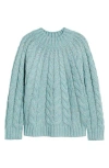 Hatley Cable Sweater In Blue