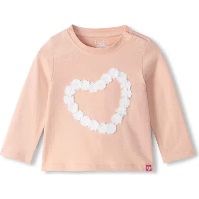 Hatley Babies'  Cameo Rose Heart Long Sleeve T-shirt In Pink