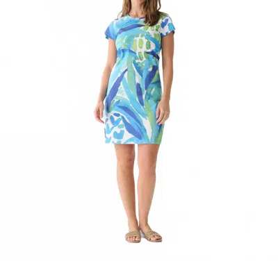Hatley Capelton Road Crew Neck T-shirt Dress In Painted Pineapples