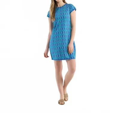 Hatley Capelton Road T-shirt Dress In Painted Diamonds In Blue