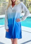 Hatley Cara Shirt Dress In Sunside Dip Dye In Multi