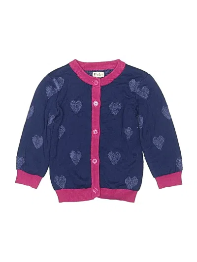 Pre-owned Hatley Kids' Cardigan Sweater In Blue