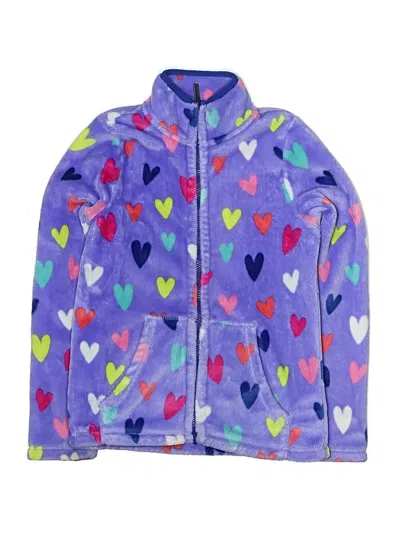 Pre-owned Hatley Kids' Cardigan Sweater In Purple