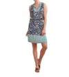 Hatley Chloe Wavy Flowers Mixed Print Dress In Green