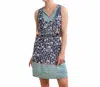 Hatley Chloe Wavy Flowers Mixed Print Dress In Blue