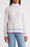 HATLEY HATLEY CONTRAST TRIM MOCK NECK SWEATER