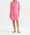 Hatley Coral Fans 3/4 Sleeve Summer Dress In Pink In Pink