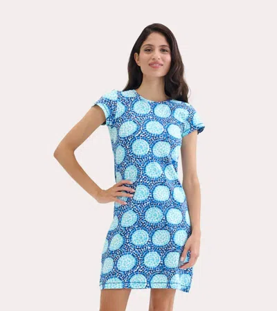 Hatley Crew Neck T-shirt Mini Dress In Cobblepath In Multi