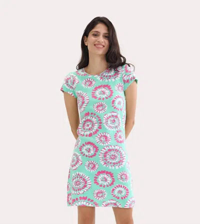 Hatley Crew Neck T-shirt Mini Dress In Mandala In Multi