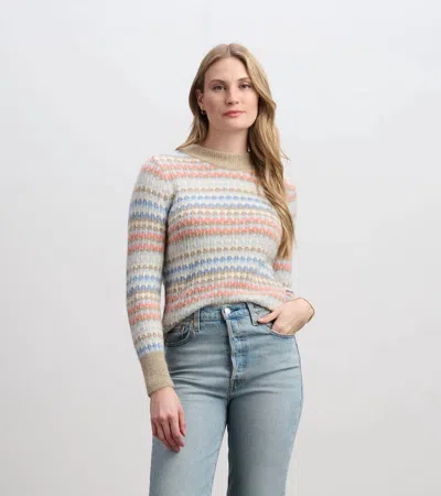 Hatley Crewneck Everywhere Sweater In Bubble Stripes In Multi