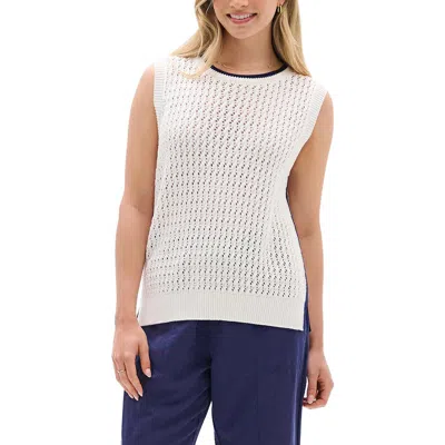 Hatley Cruz Cotton Sweater Tank In Gray