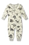 Hatley Dinosaur Print Cotton Romper In Cami Lace